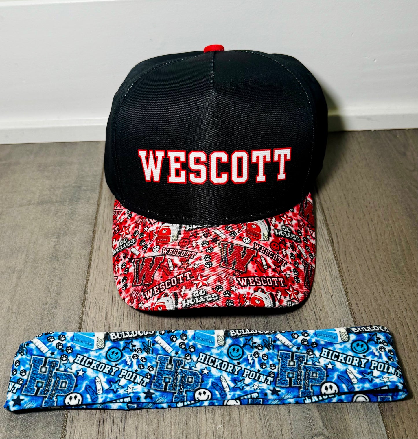 Custom Kids Baseball Hat 🧢 | Personalized School Hat | Adjustable Snapback | Any School Colors