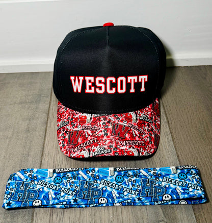 Custom Kids Baseball Hat 🧢 | Personalized School Hat | Adjustable Snapback | Any School Colors