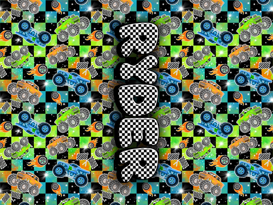 106- neon monster trucks