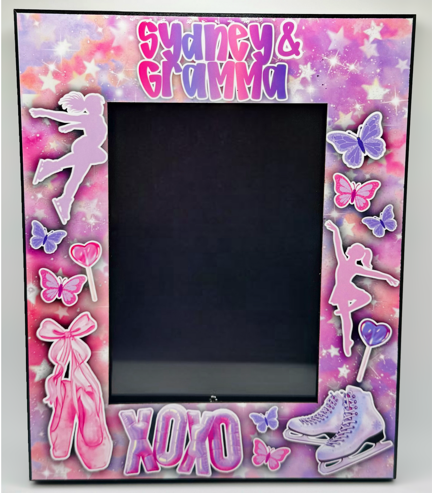 Custom 5x7 Photo Frame in 8x10 Size – Personalized Picture Frame with Top or Centered Photo Placement