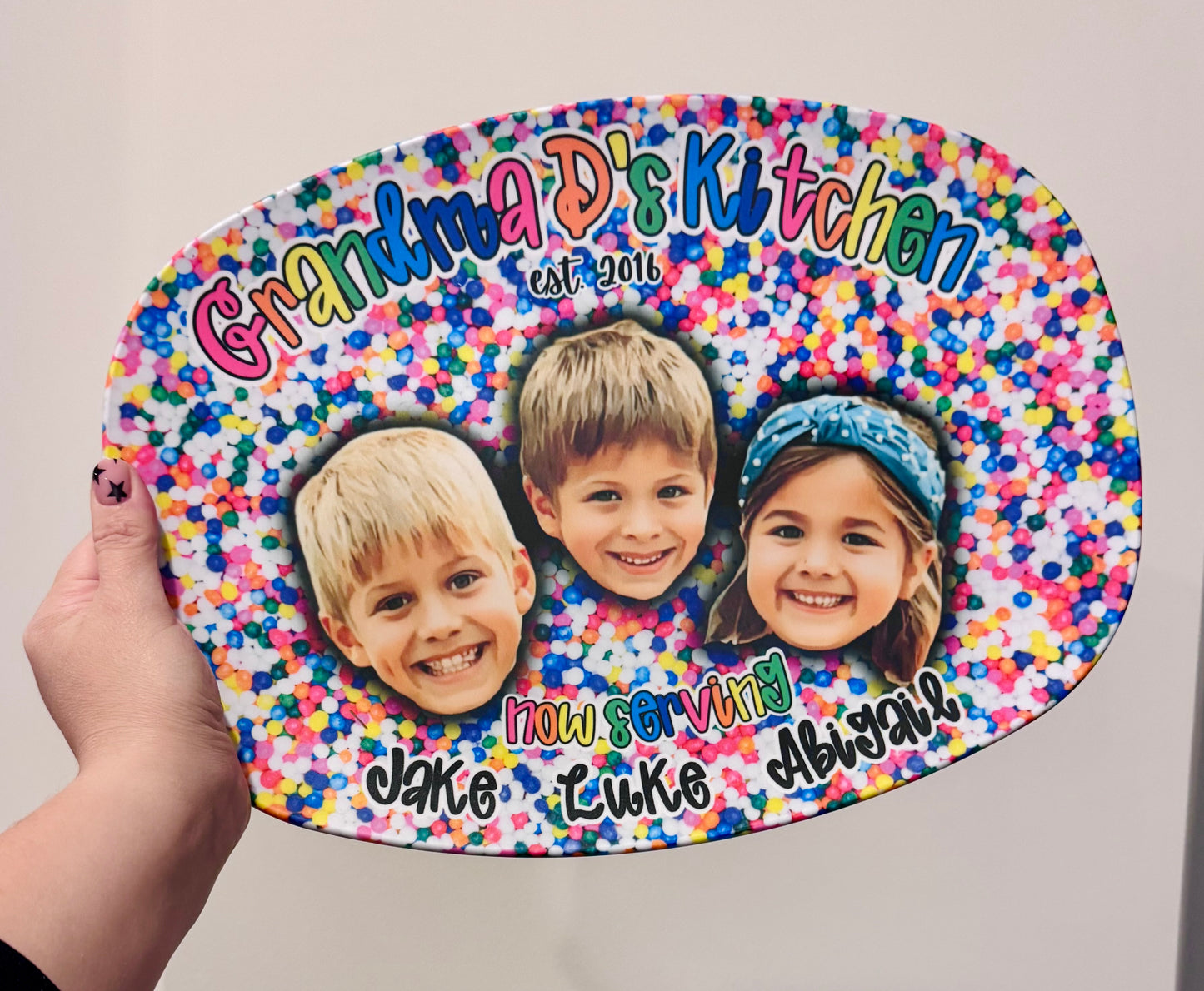 Personalized Unbreakable Serving Platter | Custom Indoor & Outdoor Platter