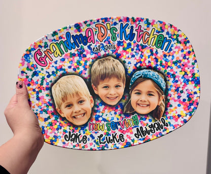 Personalized Unbreakable Serving Platter | Custom Indoor & Outdoor Platter