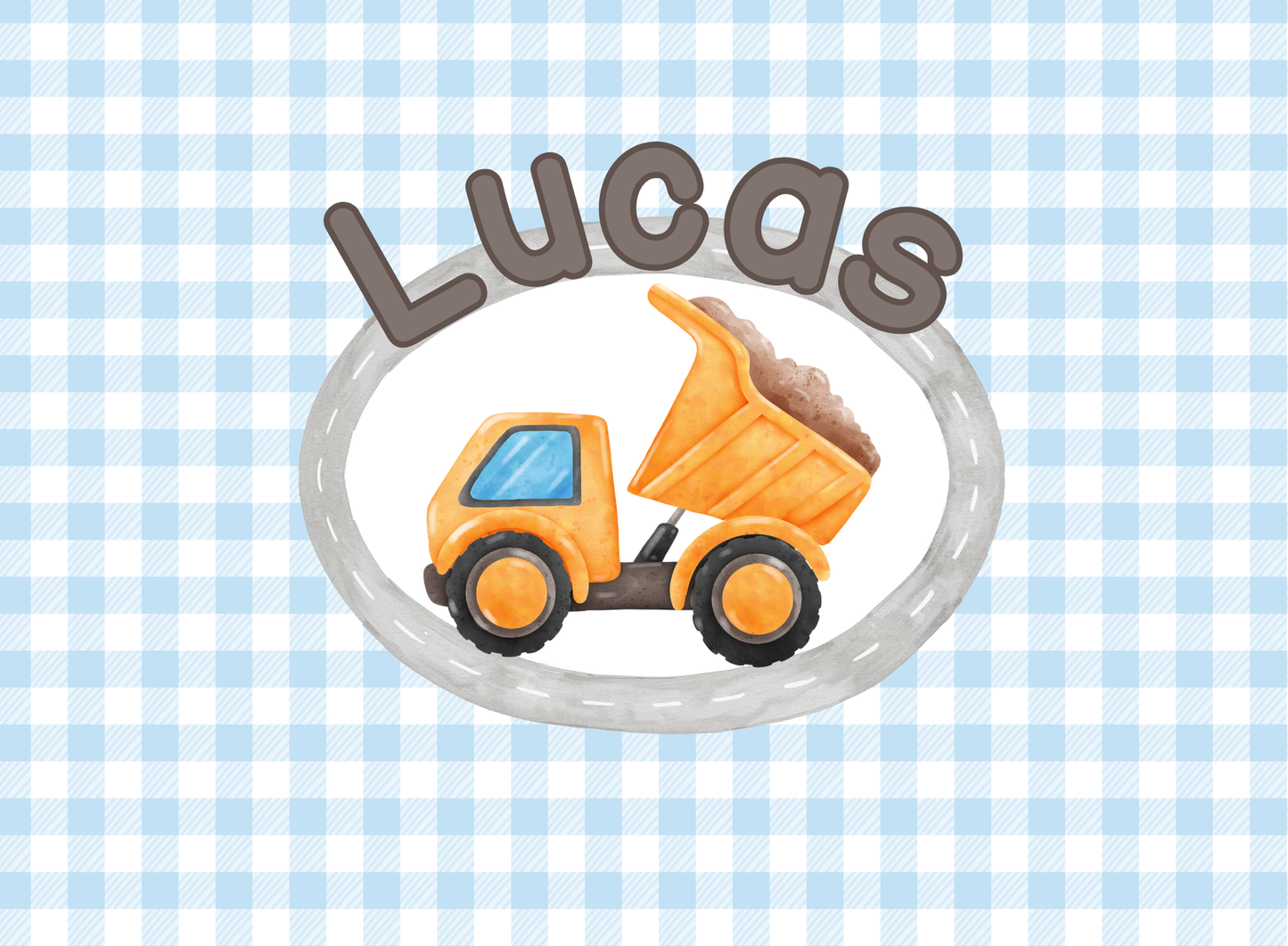 042- gingham dump truck