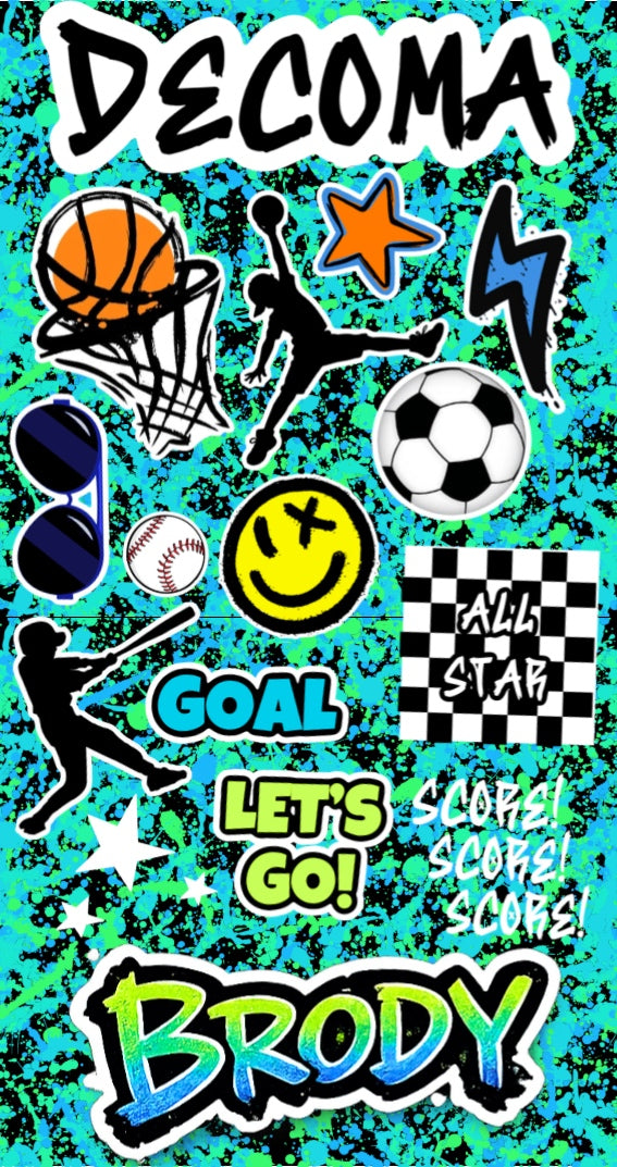 Custom Camp Sticker Sheet