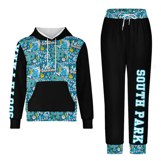 Custom School Spirit Hoodie Set 🖤 | Personalized Hoodie + Joggers | Black + Custom School Design