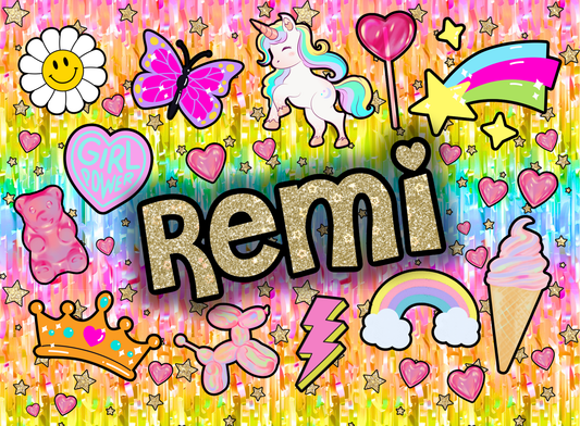 003- rainbow girly collage