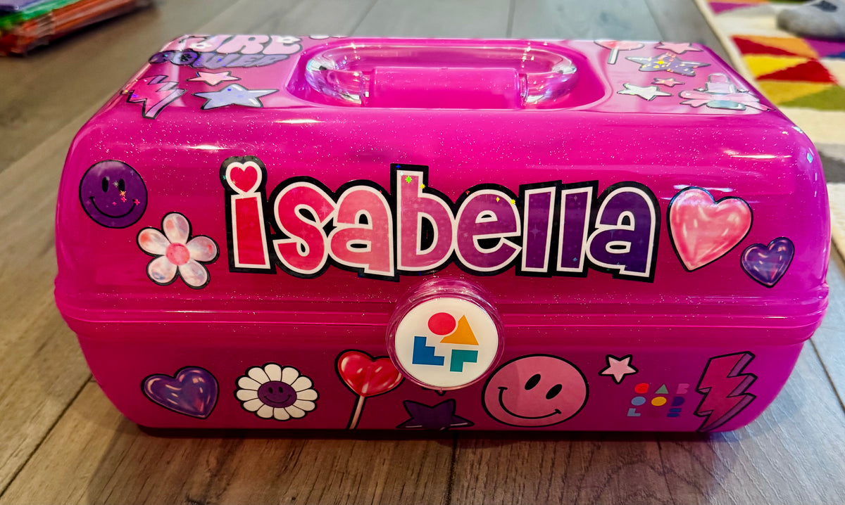 Personalized STICKERED Caboodle | Custom Storage Case
