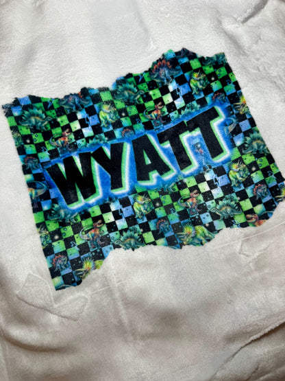 Personalized Kids Plush Bathrobe | Custom Name + Any Pattern