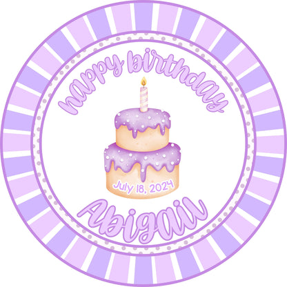 Birthday plate