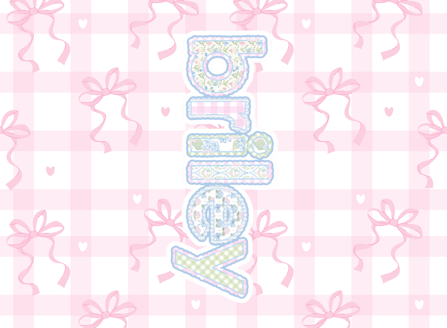 070- grandmillenial checker bows