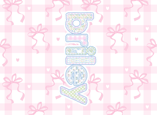 070- grandmillenial checker bows