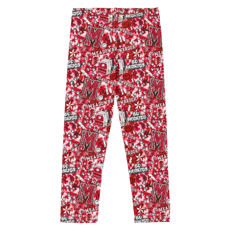Custom School Spirit Leggings 🎒 | Personalized Kids Leggings | Any School, Any Colors | Back to School Outfit