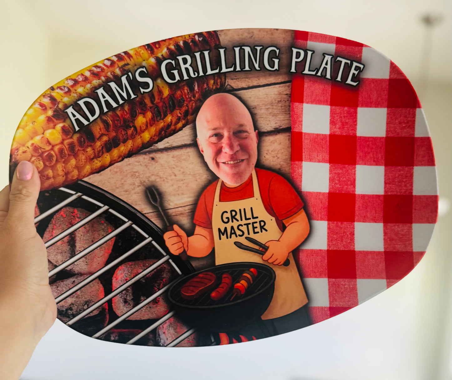 Personalized Unbreakable Serving Platter | Custom Indoor & Outdoor Platter