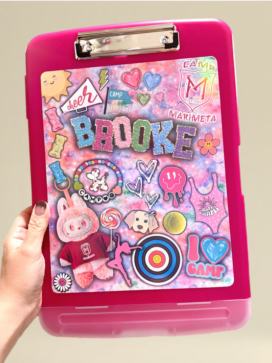 Personalized Camp Clipboard Case