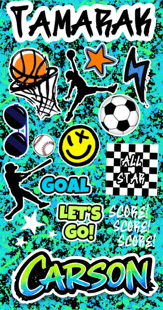 Custom Camp Sticker Sheet