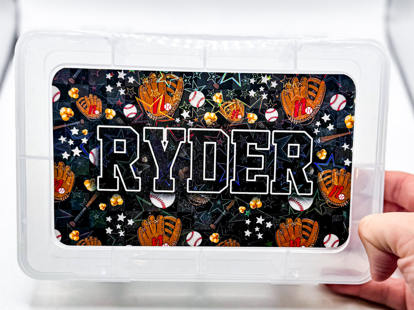 Personalized Kids Snack Box | Custom Lunch & Game Day Snack Container | Food Safe Divider Snack Box