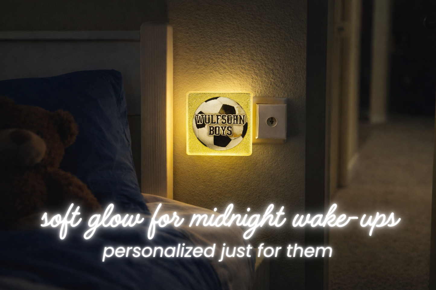 Personalized Kids Night Light | Custom Name Nightlight | Nursery & Kids Room Light