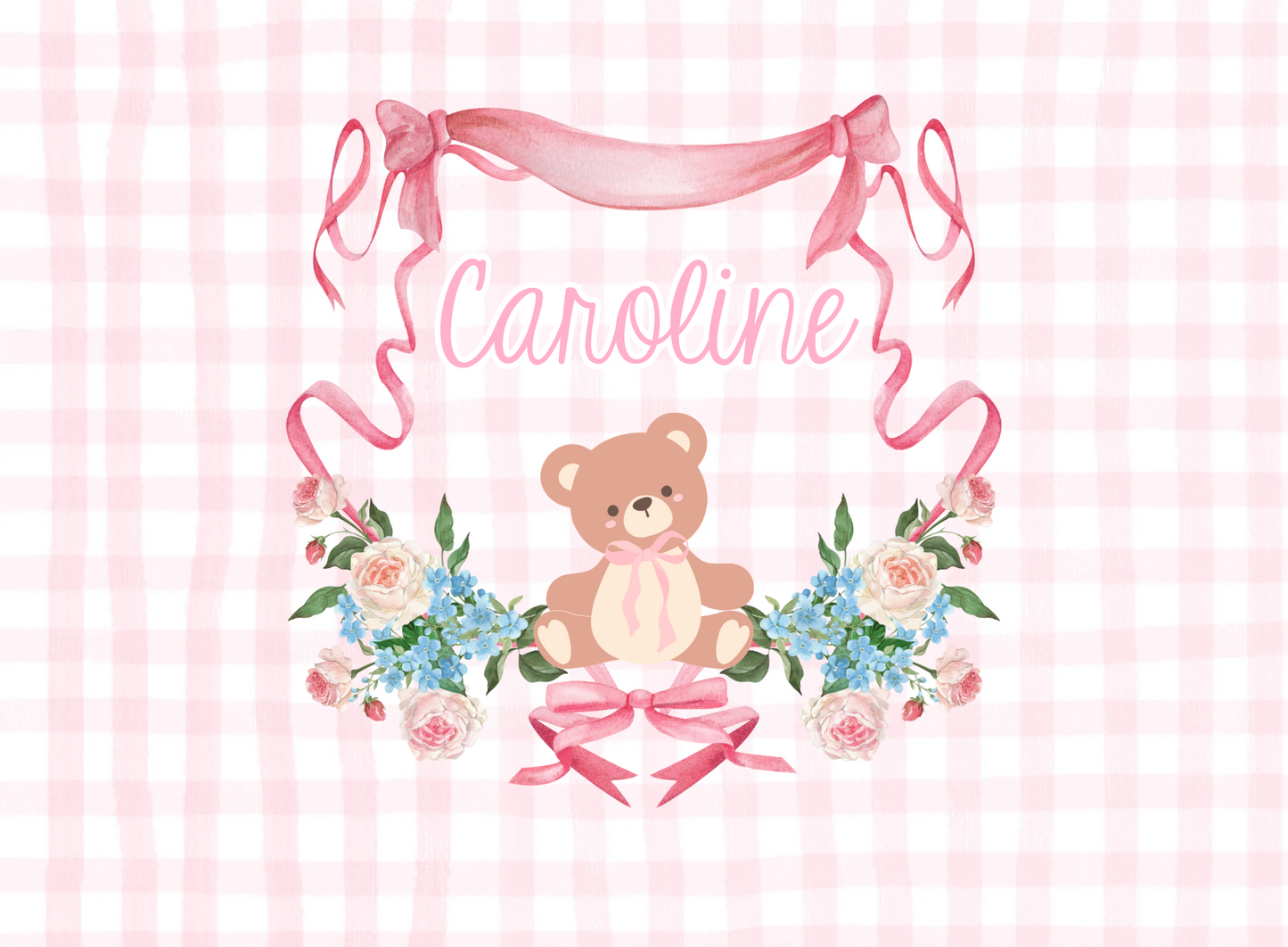 050- pink teddy bear