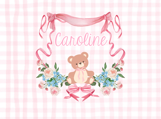 050- pink teddy bear