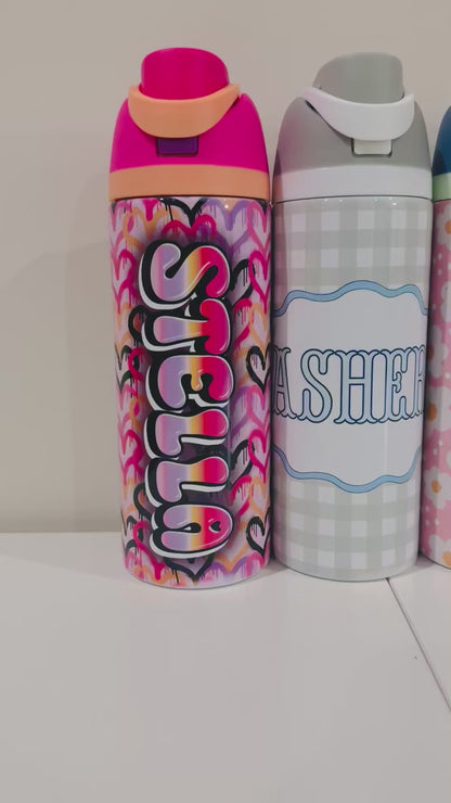 Custom 24oz Flip-Top Water Bottle